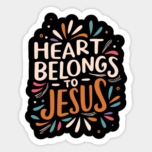 Heart Belongs to Jesus Sticker